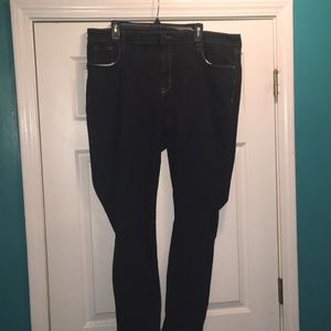 Old navy built in sculpt dark denim rockstar jeans